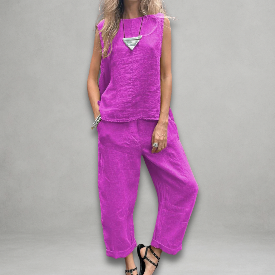 Chiara – Mouwloze Dames Zomerset in Twee Delen