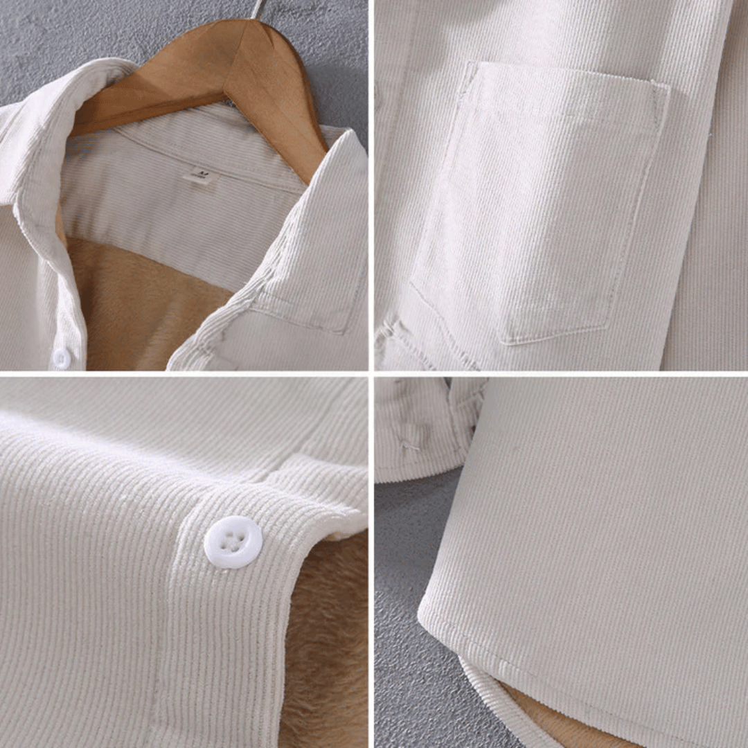 ChiaraMancini Fluwelen overhemd met lange mouwen