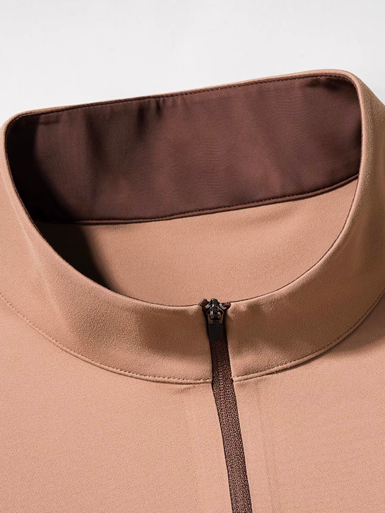 Francesco Miglia™ - Half zip mock neck tee