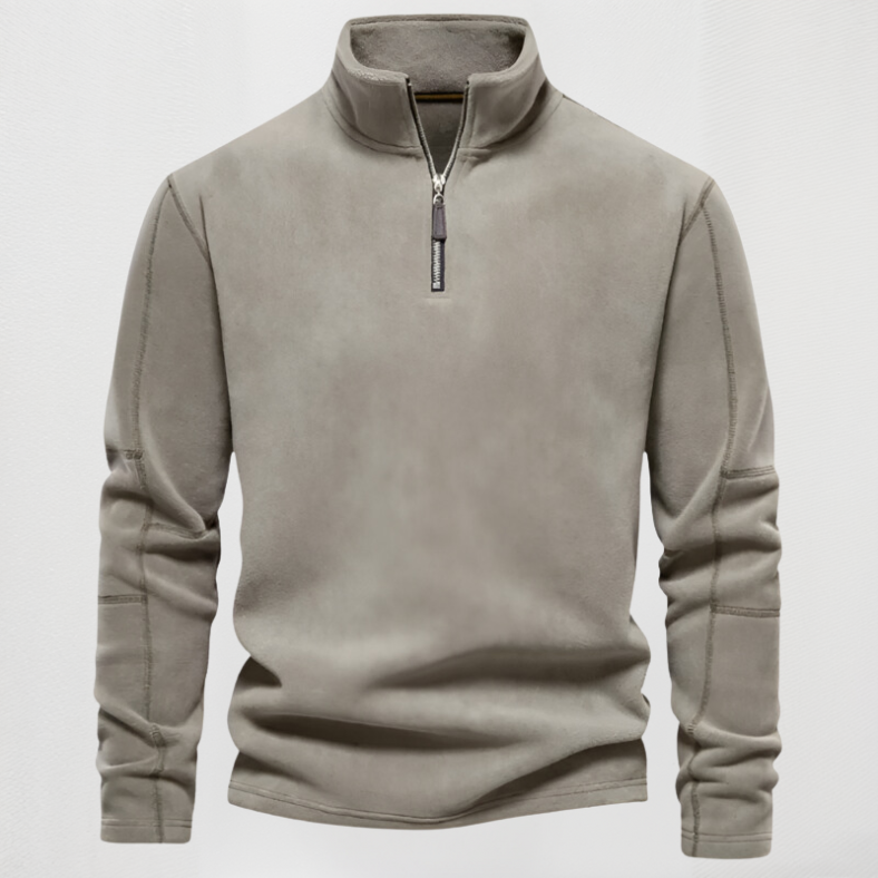 Lorenzo – Heren Fleece Trui met Ritssluiting
