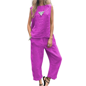 Chiara – Mouwloze Dames Zomerset in Twee Delen