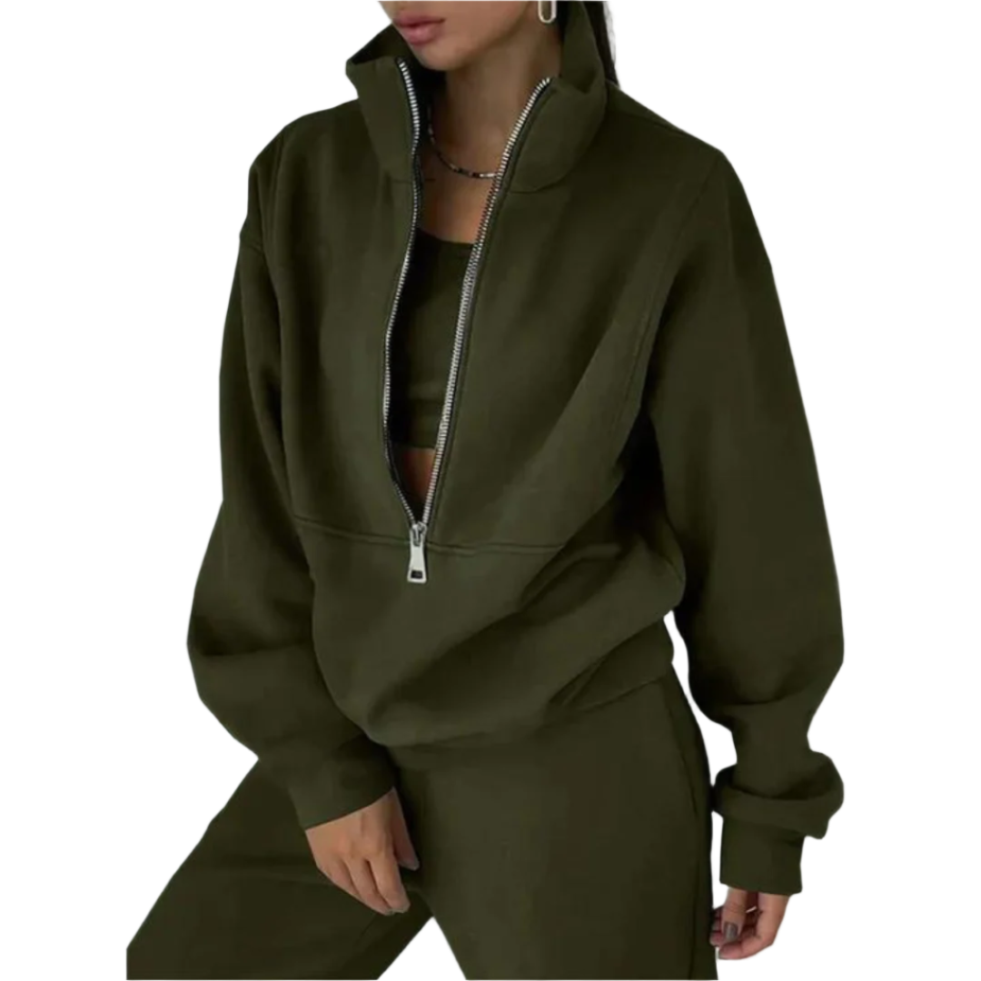 Giulia – Relaxed Fit Dames Lounge Set met Trui & Broek