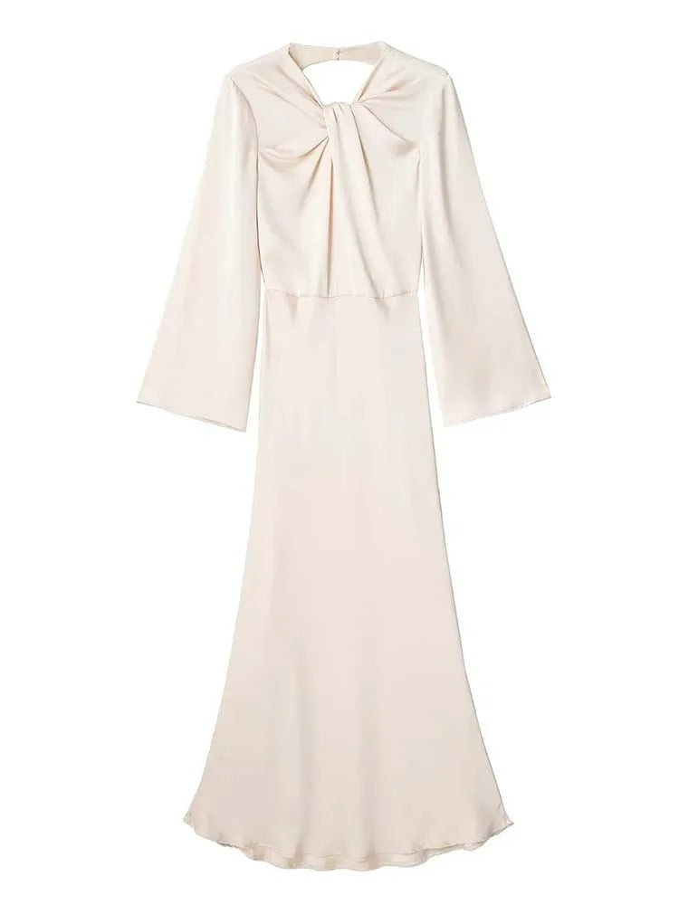 AlessiaMontelli Sneeuw Satijn Jurk