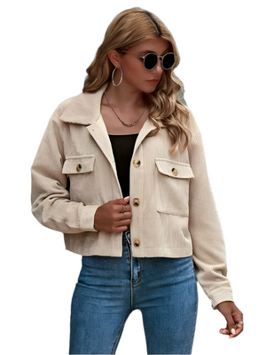 Elena – Korte Corduroy Damesjas