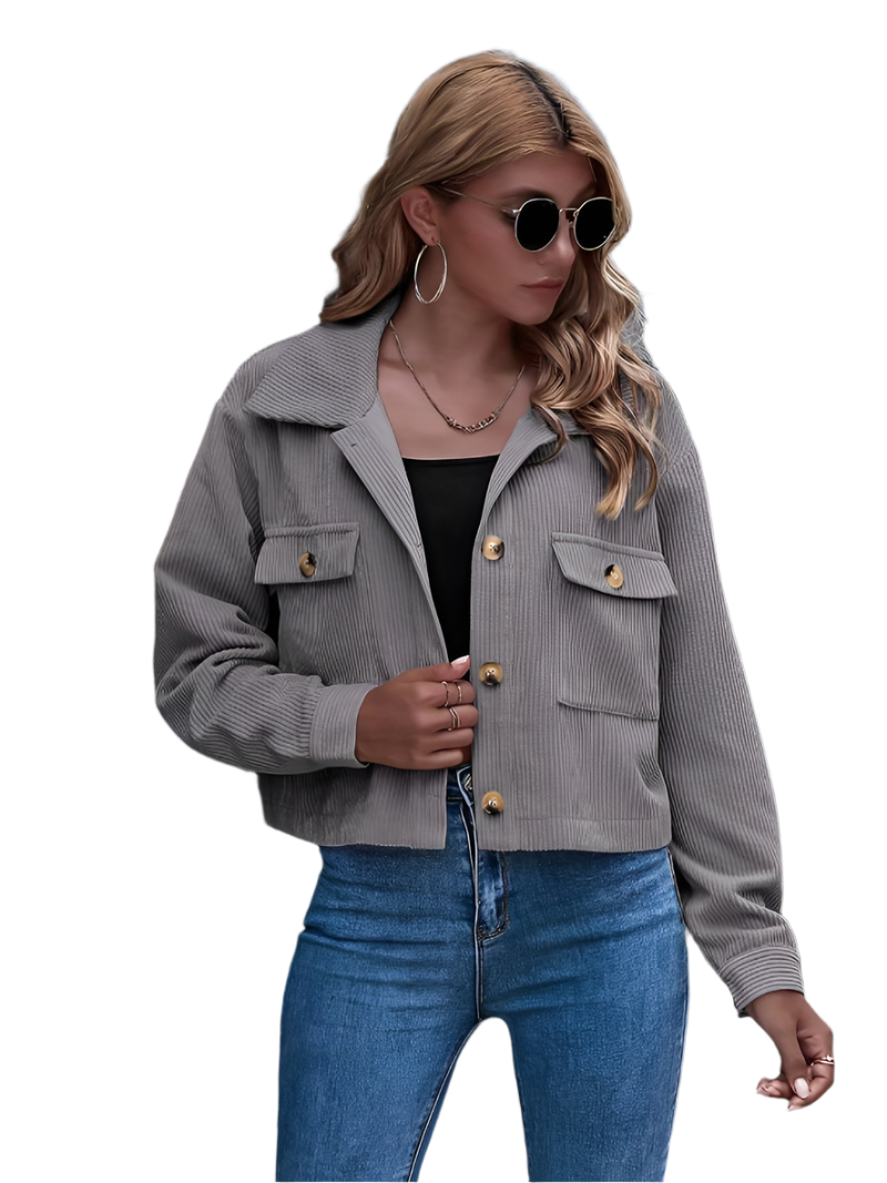 Elena – Korte Corduroy Damesjas