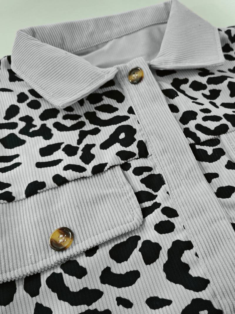 Zyra – Comfortabele Dames Jas met Luipaardprint