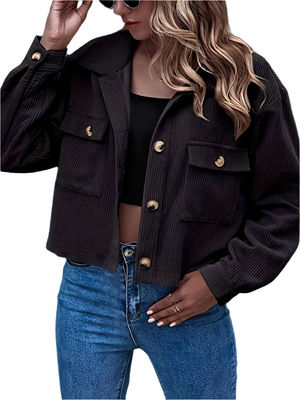 Elena – Korte Corduroy Damesjas