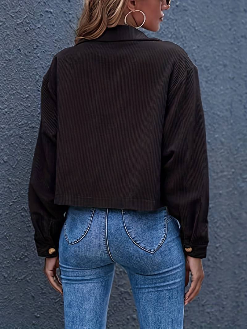 Elena – Korte Corduroy Damesjas