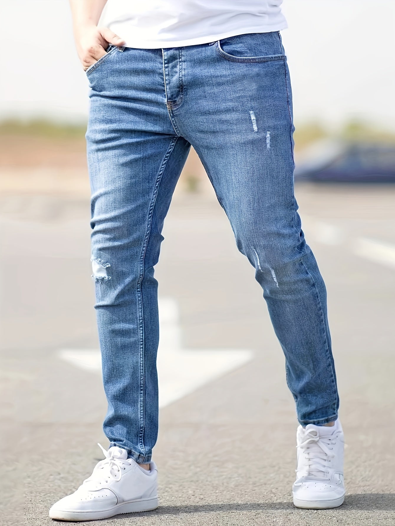 Marco – Slim-Fit Heren Ribbed Denim Jeans