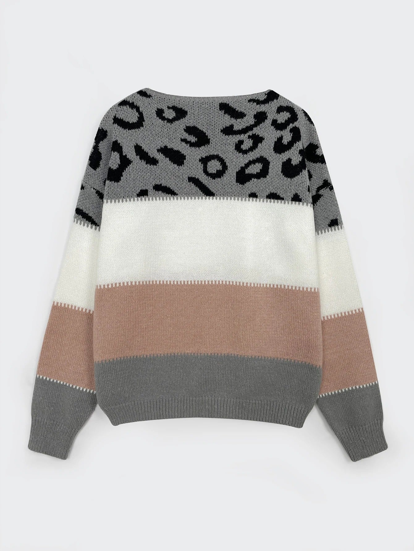 GiorgioBellini Elegante Sweater Met Luipaardmotief Voor Vrouwen