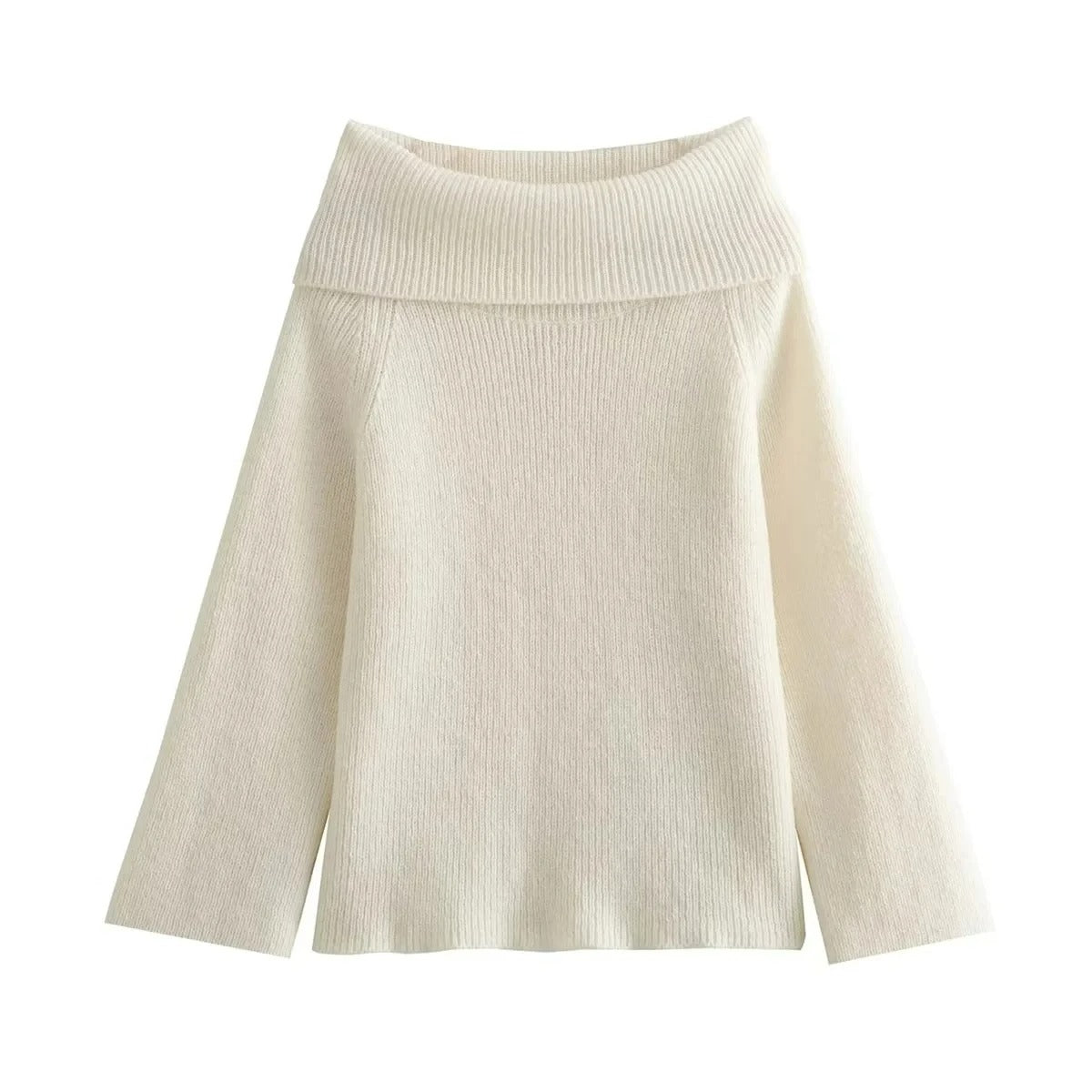 Giulia – Off-Shoulder Dames Gebreide Trui