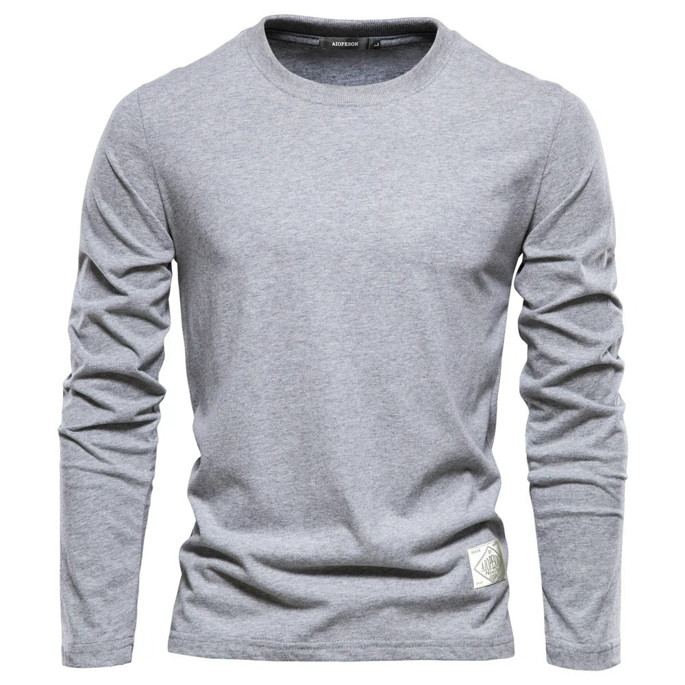 Leonardo – Klassiek Heren Longsleeve Shirt met Ronde Hals