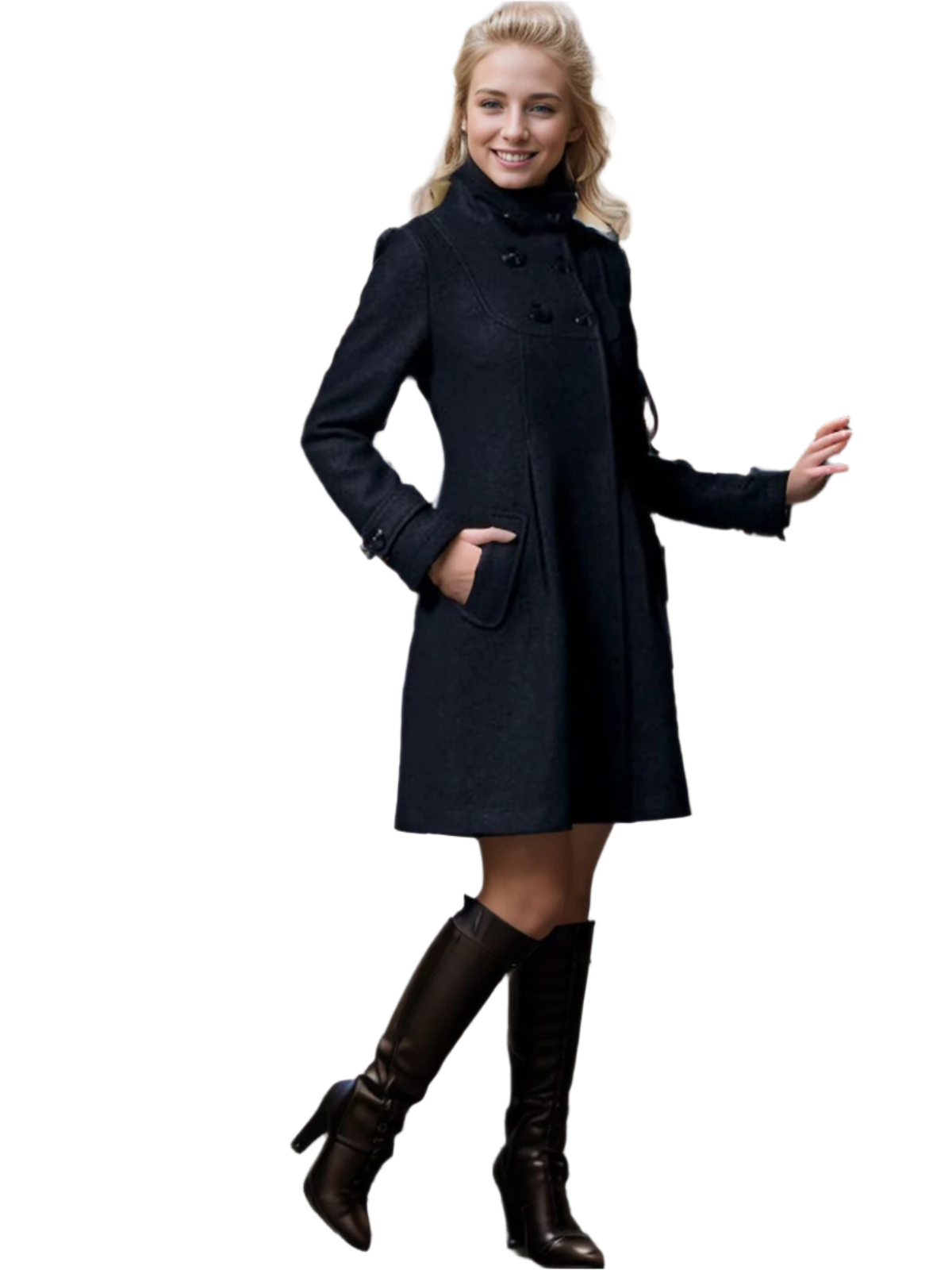 Sophia – Elegante Dames Jas met Getailleerde Kraag