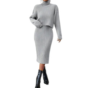 Isabella – Gebreide Twee-Delige Jurkenset voor Dames