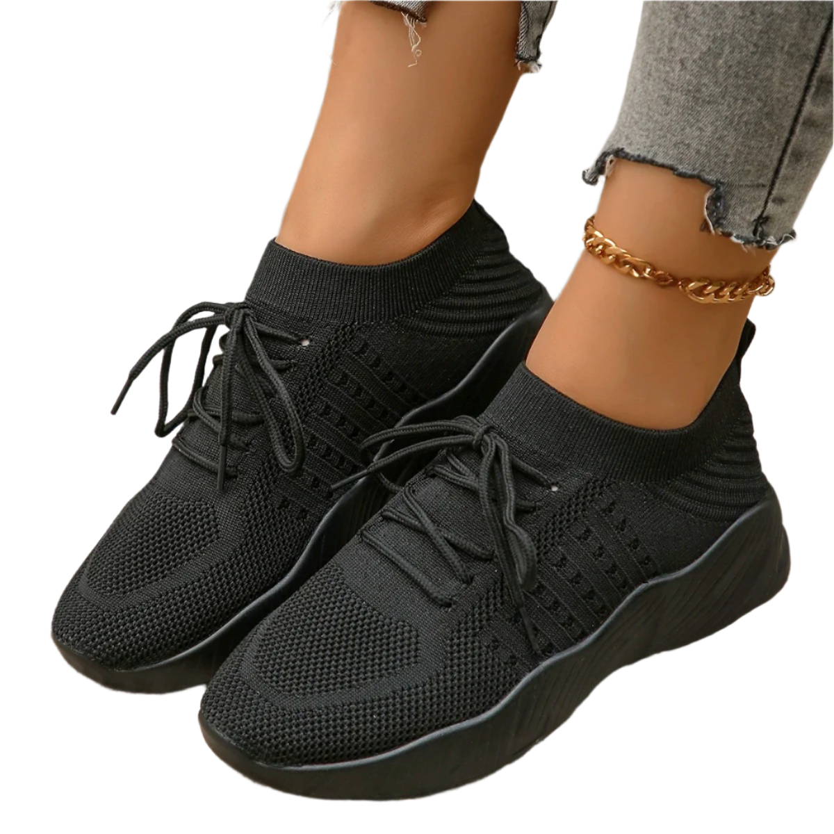 Gabriella – Ademend Dames Sneakers van Gebreid Mesh