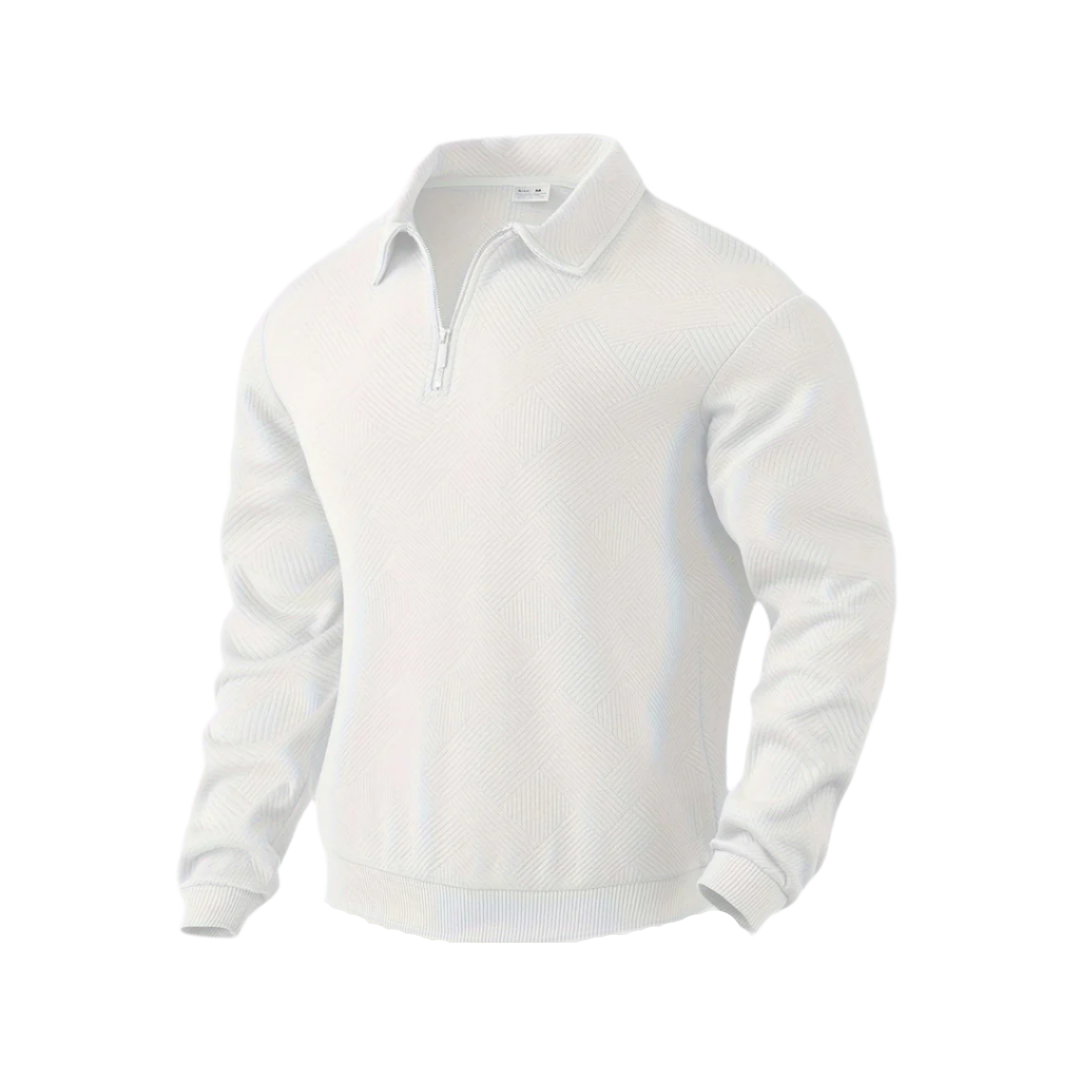 Luca – Klassieke Heren Trui met Ritssluiting