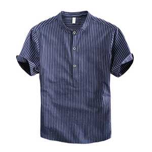 Lorenzo – Casual Heren Katoenen Streepjesoverhemd