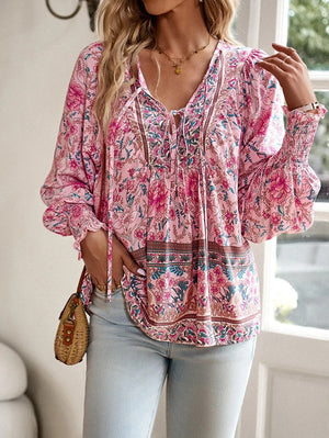 SofiaMarino™ Blouse Met Print