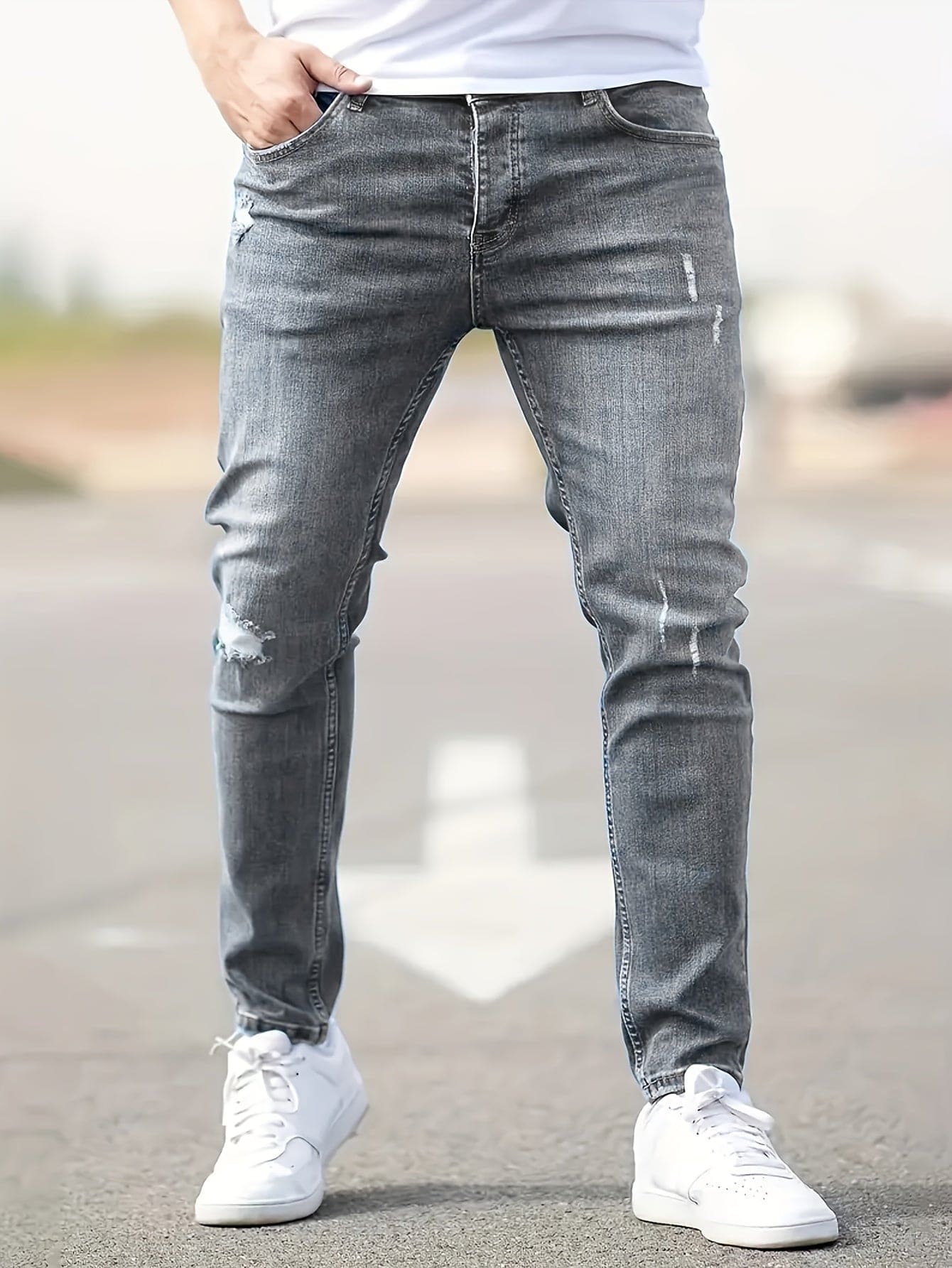 Marco – Slim-Fit Heren Ribbed Denim Jeans
