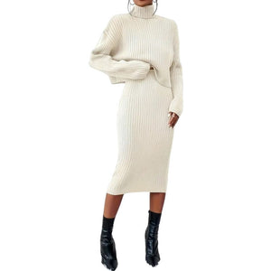 Isabella – Gebreide Twee-Delige Jurkenset voor Dames