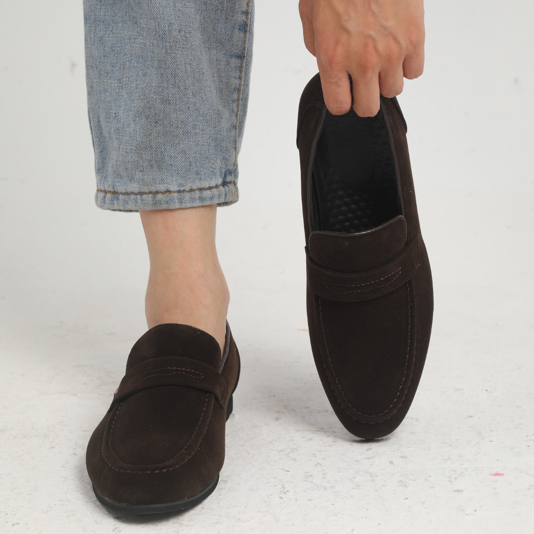 StefanoRinaldi Suède Penny Loafers
