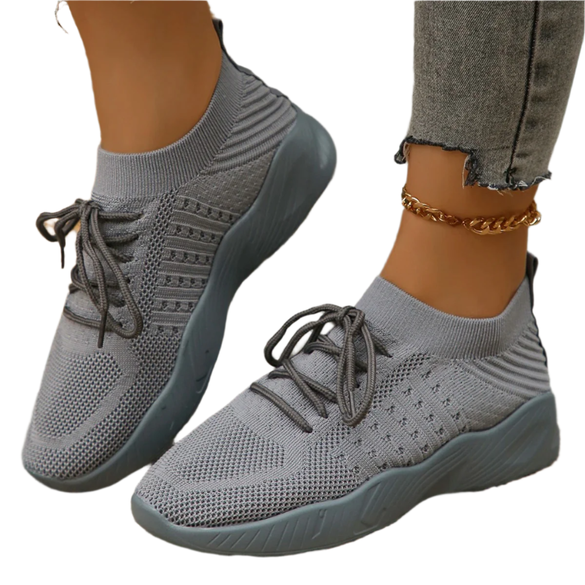 Gabriella – Ademend Dames Sneakers van Gebreid Mesh