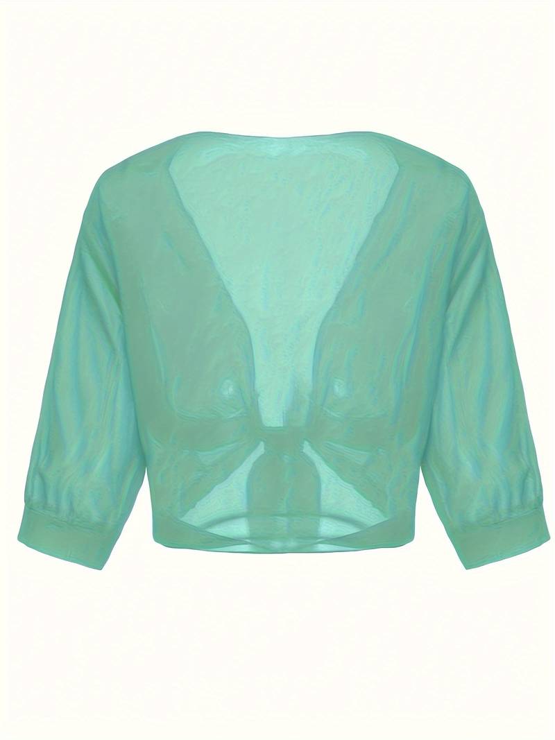 Sofia – Open Voorzijde Dames Blouse voor de Lente