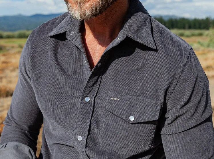 MatteoFerrari Corduroy Knoop Overhemd