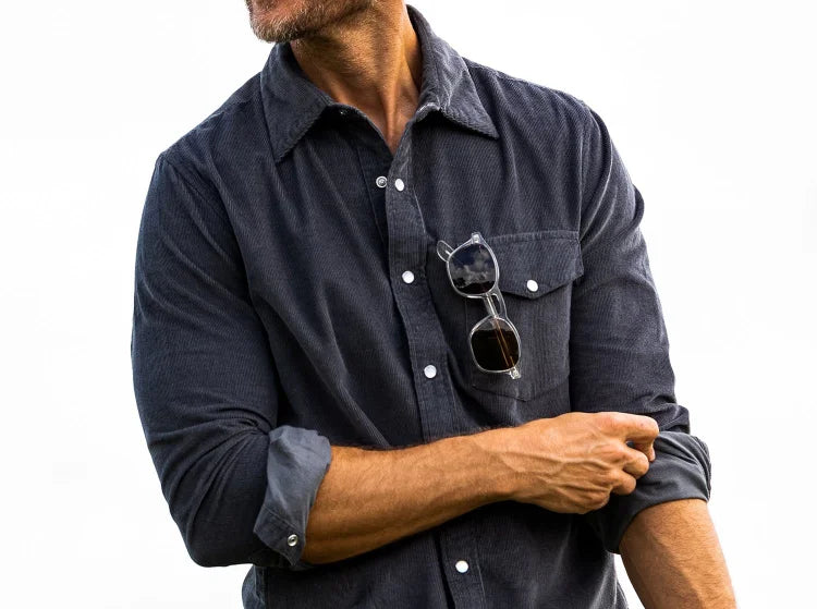 MatteoFerrari Corduroy Knoop Overhemd