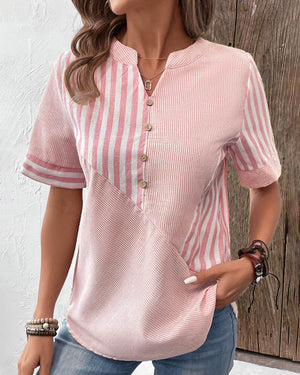 ViolaRicci Stijlvolle Katoenen Blouse Voor Vrouwen