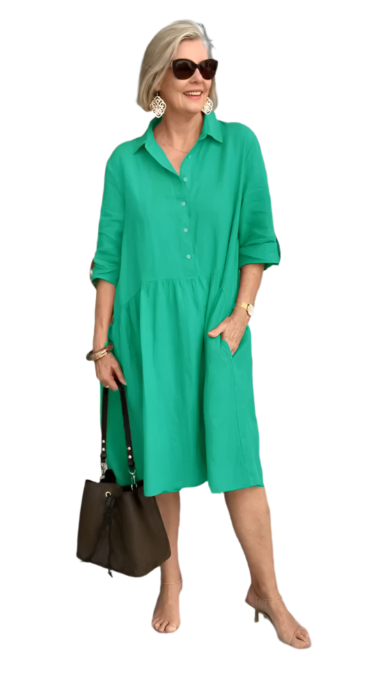 LaraMarinelli Linnen Casual Jurk