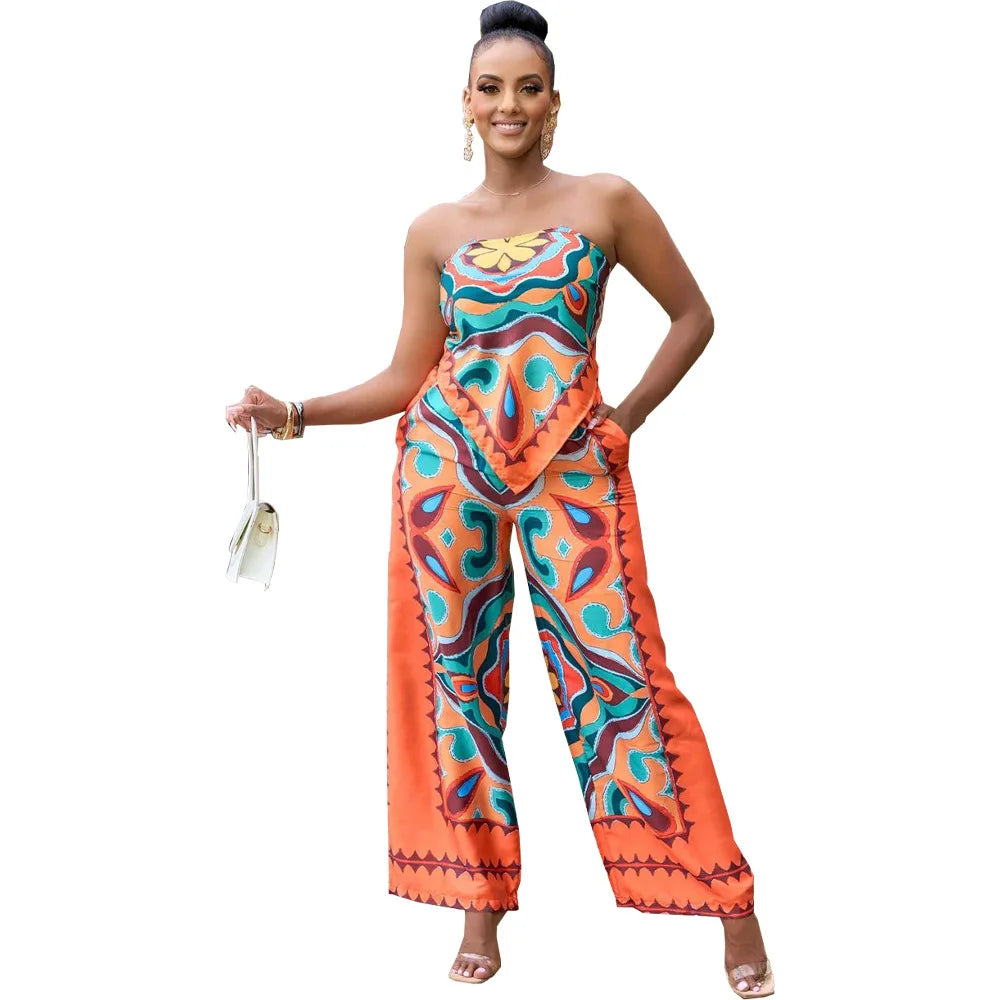 RosaFiore™-Hemd + Rechte Broek Set