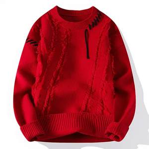 Filarosa – Patchwork Gebreide Herentrui voor de Winter