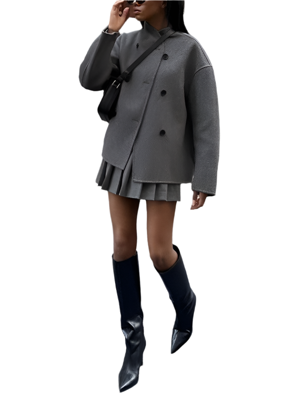 Isabella – Tijdloze Wolblend Damesjas