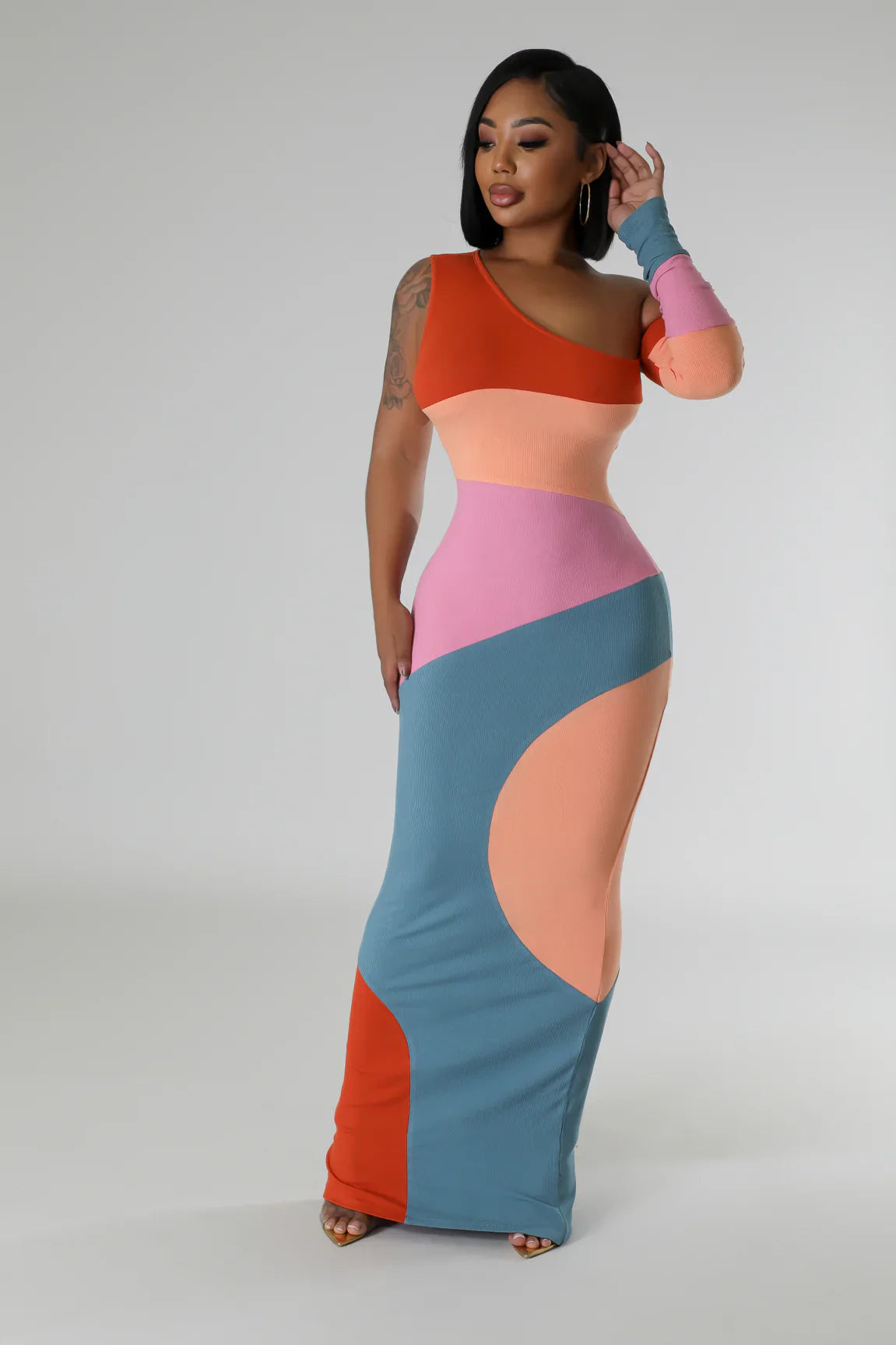 CarlottaBianchi Abstracte Maxi-jurk