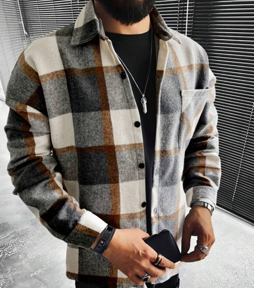 Costa - Warm heren overshirt