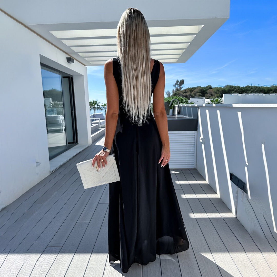 Isabella – Elegante Dames Jumpsuit met Drapé Look