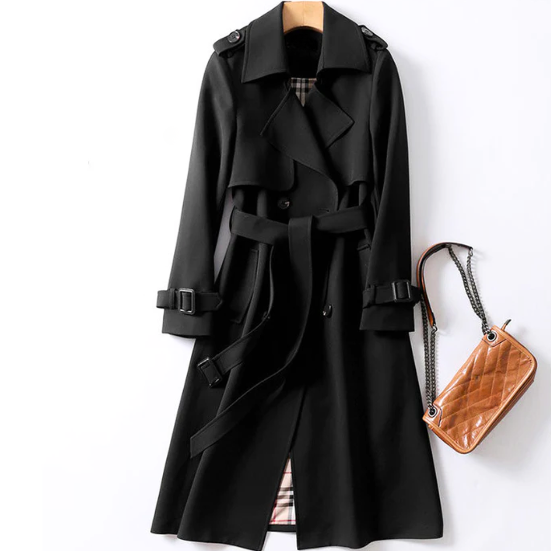 Isabella – Elegante Dames Trenchcoat met Ceintuur