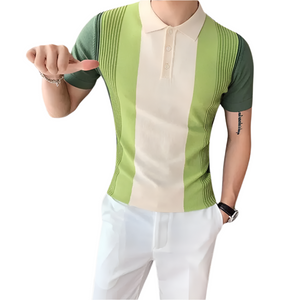 Luca – Gestreept Heren Polo Shirt voor een Casual Look