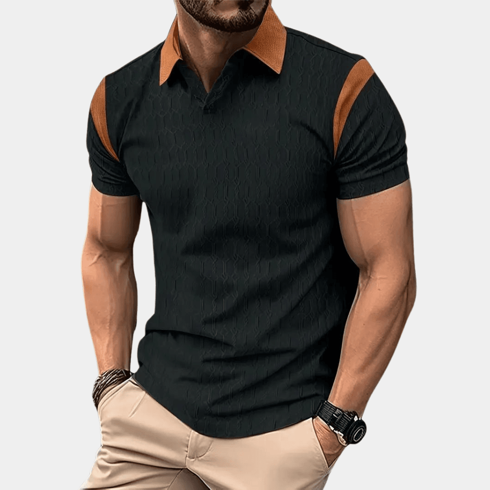 Marcello – Heren Poloshirt met Patroon voor Casual & Nettere Gelegenheden