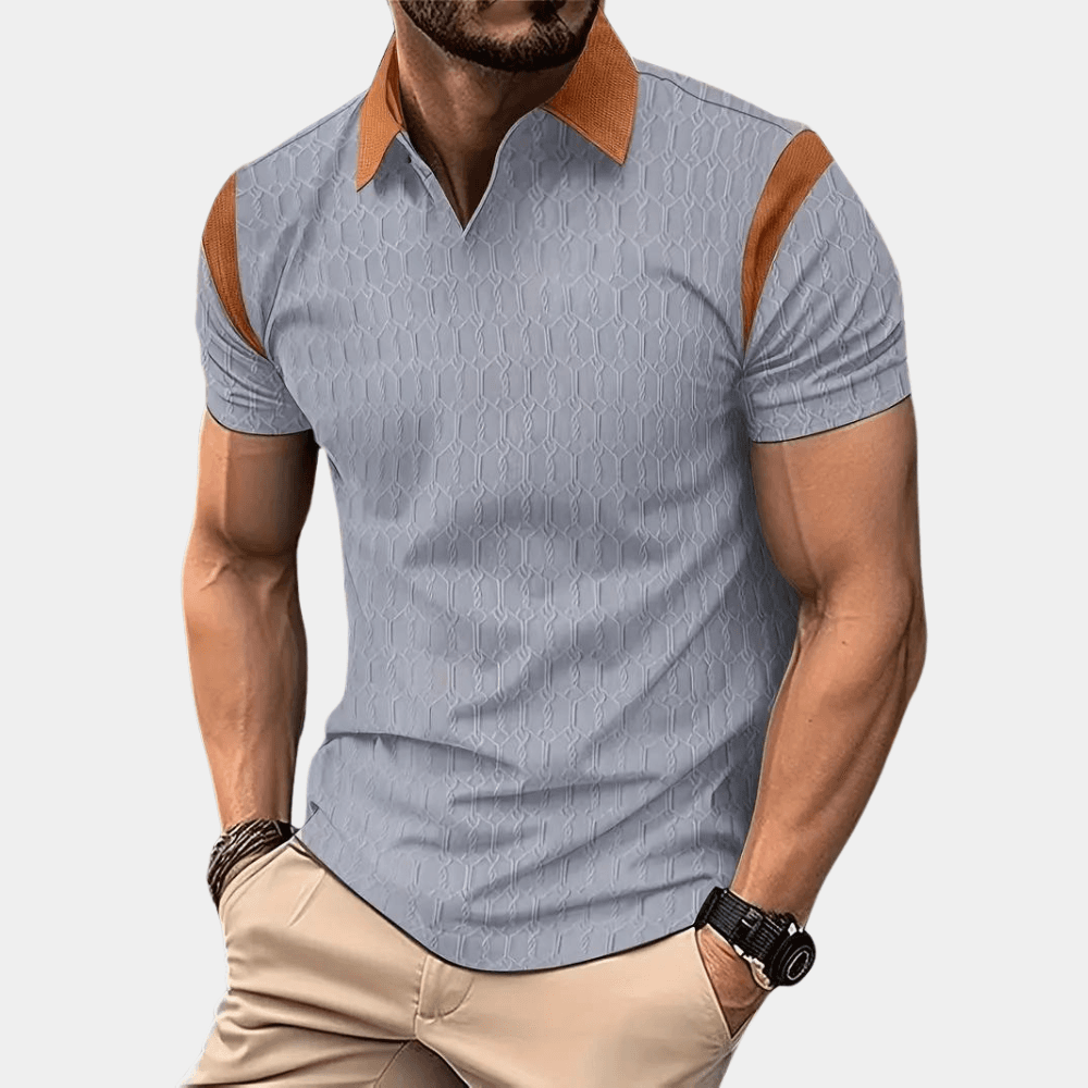 Marcello – Heren Poloshirt met Patroon voor Casual & Nettere Gelegenheden