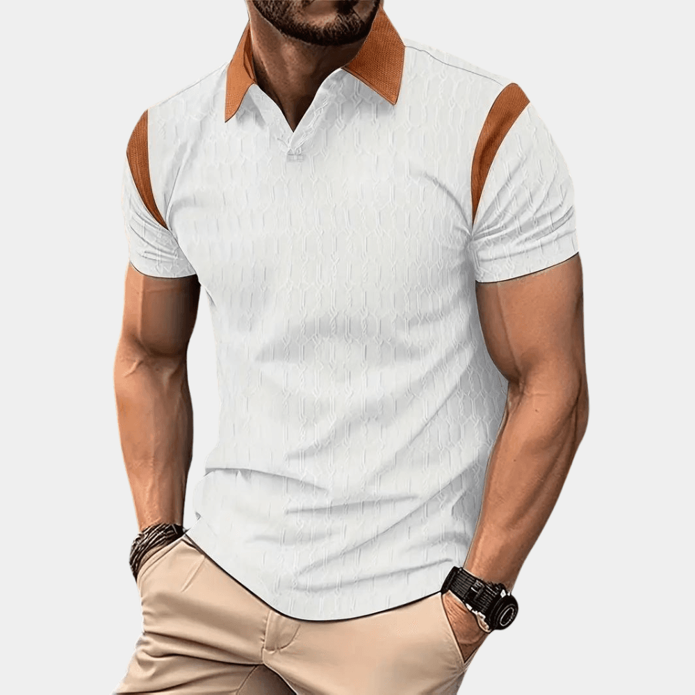 Marcello – Heren Poloshirt met Patroon voor Casual & Nettere Gelegenheden
