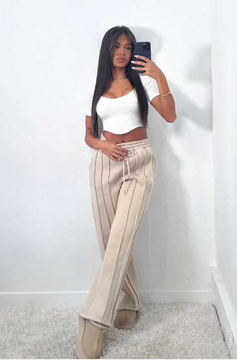 Antonio Stripesi™ - Dames Sweatbroek met ontspannen strepen