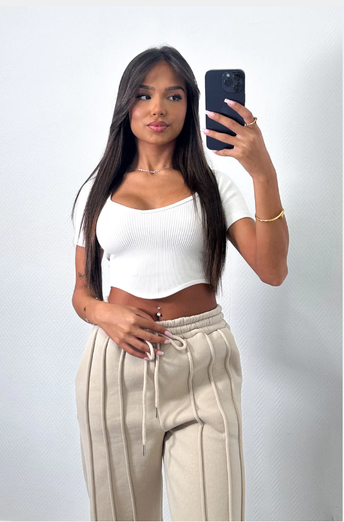 Antonio Stripesi™ - Dames Sweatbroek met ontspannen strepen