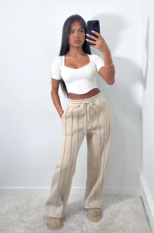 Antonio Stripesi™ - Dames Sweatbroek met ontspannen strepen