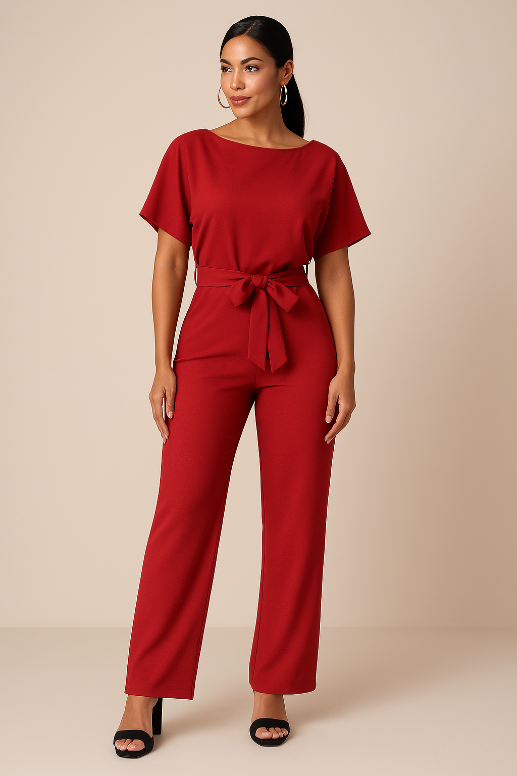 Isabella – Elegante Dames Jumpsuit met Wijde Pijpen