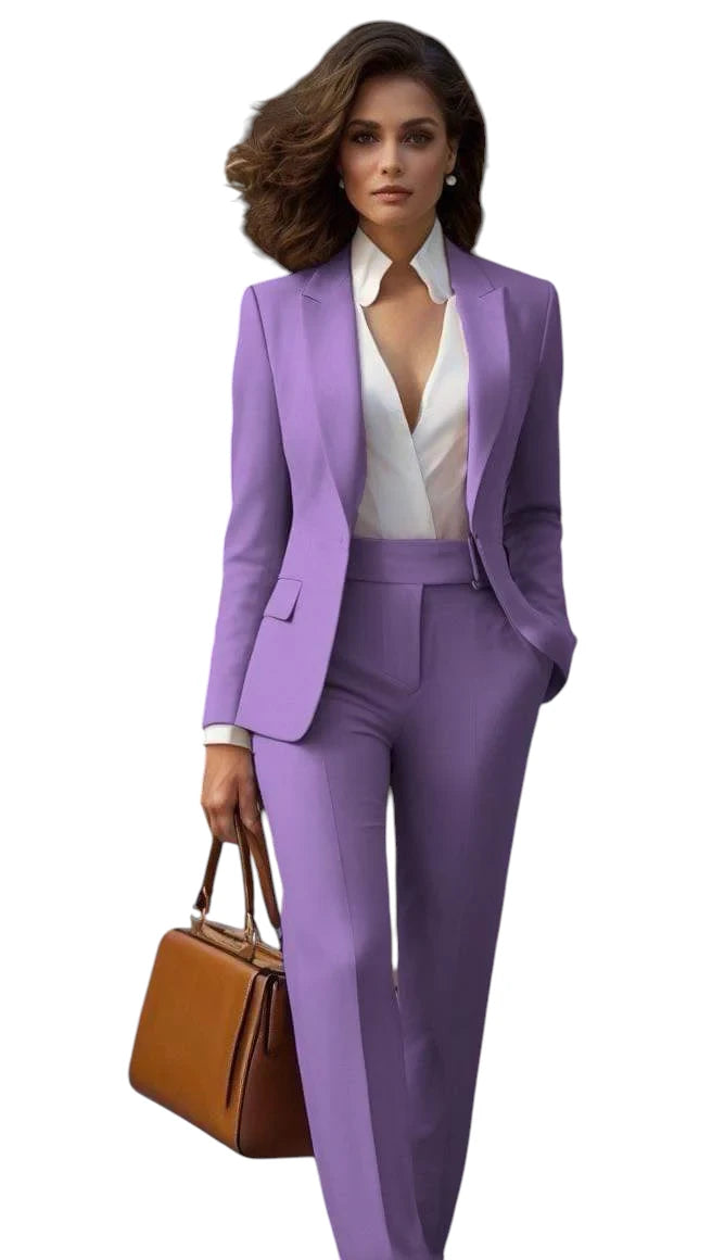 Alessandra – Dames Comfortabele en Stijlvolle Blazer & Broek Set