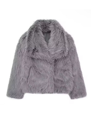 Sofia – Luxe Faux Fur Winterjas voor Dames