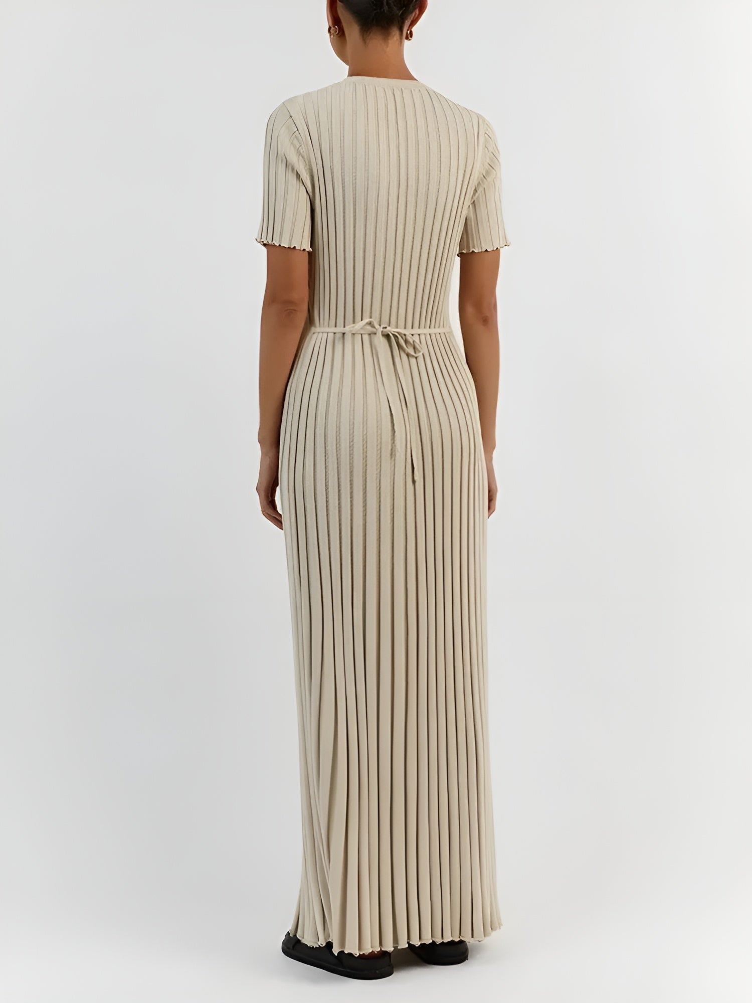 Isabella – Gebreide Multicolor Maxi Jurk voor Dames