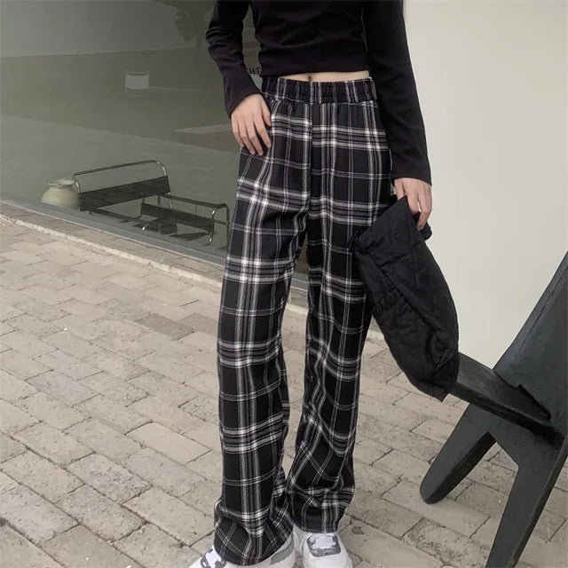 PrestigioPlaid™️ Plush Plaid Broek